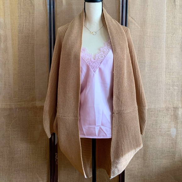 Forever 21 Ribbed Open-Front Cardigan- Brown - Picture 8 of 11